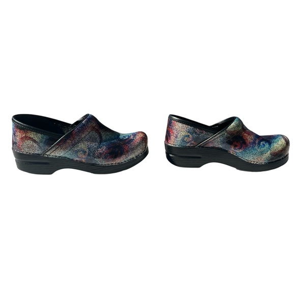 Dansko Multi Mosaic Rainbow Swirl Professional Clogs Women's US 7.5 8 EU 38 - Picture 4 of 10